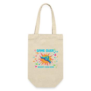 Game Over Neon Arcade Game - Gift Bag for Bottles - nature - Front
