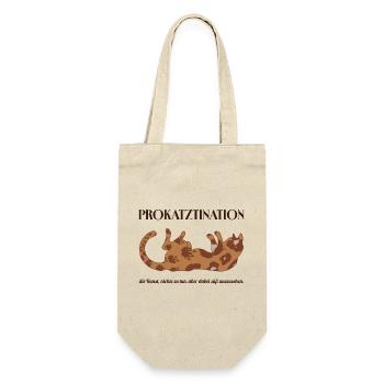 Prokatztination - the art of doing nothing..... - Gift Bag for Bottles - nature - Front
