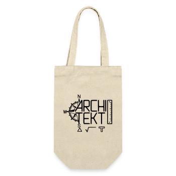 Conception architecte avec outil de dessin - Sac à bouteille - nature - Devant