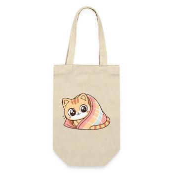 Cute Wrapped Covered Kitten - Gift Bag for Bottles - nature - Front