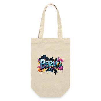Berlin Graffiti Font Street Art Urban Style - Gift Bag for Bottles - nature - Front