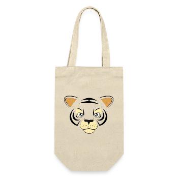 Cool Tiger Face Graphic Big Cat Wildlife Art - Gift Bag for Bottles - nature - Front