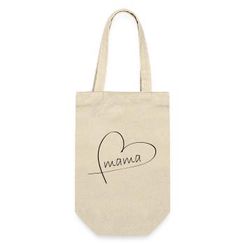 Mama - Geschenkbeutel für Flaschen - Natur - Vorne