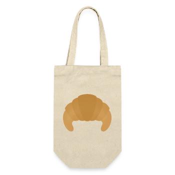 Croissant Pastry - Gift Bag for Bottles - nature - Front