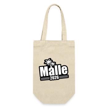 Malle 2026 Palmen - Geschenkbeutel für Flaschen - Natur - Vorne
