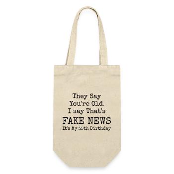 35th Birthday | 35 Years Old Birthday - Gift Bag for Bottles - nature - Front