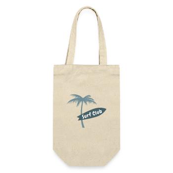 Surf Club Palm Beach Hawaii Surfboard Ocean Vibes - Geschenkbeutel für Flaschen - Natur - Vorne