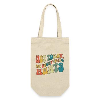 Not Today My Everything Hurts Fibromyalgia - Gift Bag for Bottles - nature - Front