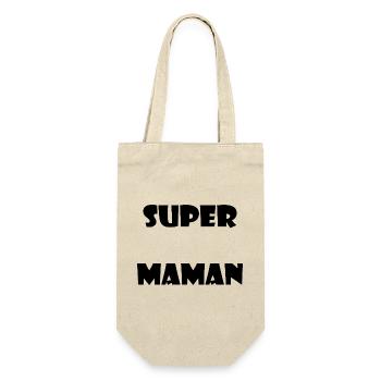 MOM. MOTHER'S DAY. HEART. FEAST. HAPPY BIRTHDAY - Gift Bag for Bottles - nature - Front