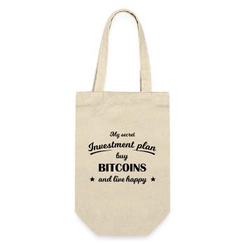 Bitcoin Investment Plan - Gift Bag for Bottles - nature - Front