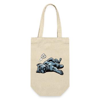 Cane Corso Cane Corsos Corso halter Corso Besitzer - Geschenkbeutel für Flaschen - Natur - Vorne