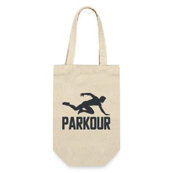 Chemise de parkour avec silhouette de saut - Sac à bouteille - nature - Devant