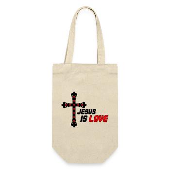 Jesus is Love - Gift Bag for Bottles - nature - Front