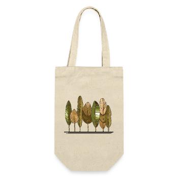 Baum - Geschenkbeutel für Flaschen - Natur - Vorne