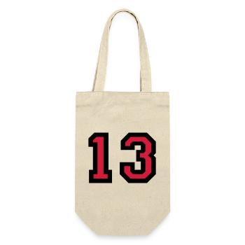 Le numéro 13 - numéro de treize - Sac à bouteille - nature - Devant