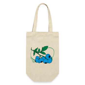 Blaubeeren - Geschenkbeutel für Flaschen - Natur - Vorne