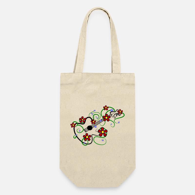 Guitar - Gift Bag for Bottles - nature