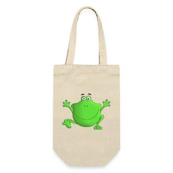 Grenouille - rire! - Sac à bouteille - nature - Devant