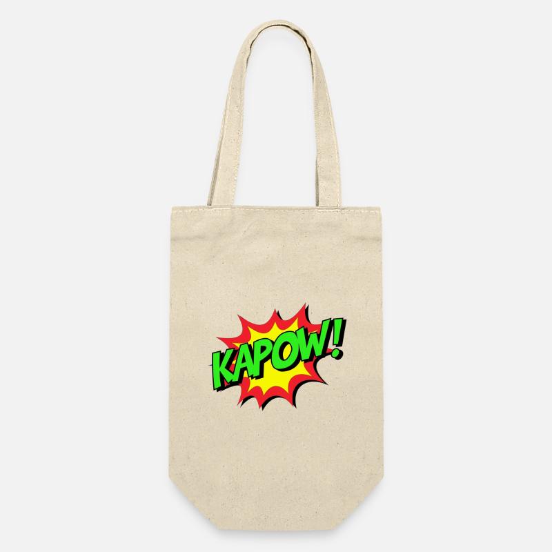 KAPOW Comic Explosion - Gift Bag for Bottles - nature
