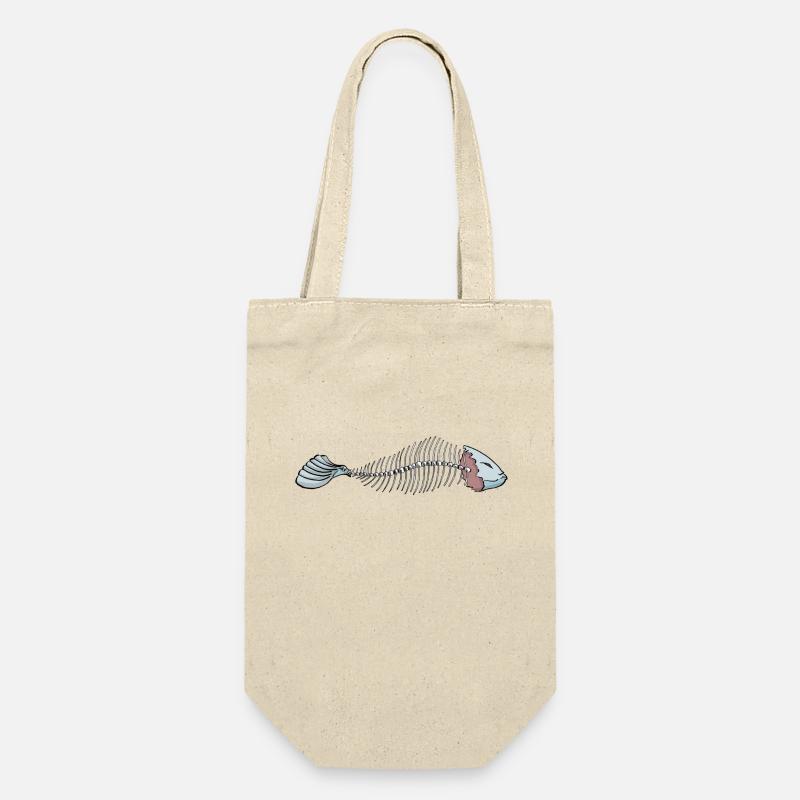 Fisch - Geschenkbeutel für Flaschen - Natur