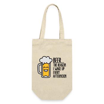 Beer is the reason I wake up every afternoon - Gift Bag for Bottles - nature - Front