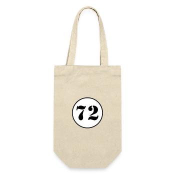 NUMBER 72 seventy two birthday gift - Gift Bag for Bottles - nature - Front