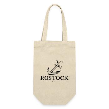rostock stadt see anker fische anchor logo - Geschenkbeutel für Flaschen - Natur - Vorne