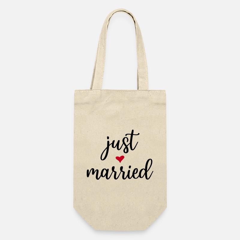 Just Married Idée cadeau - Sac à bouteille - nature