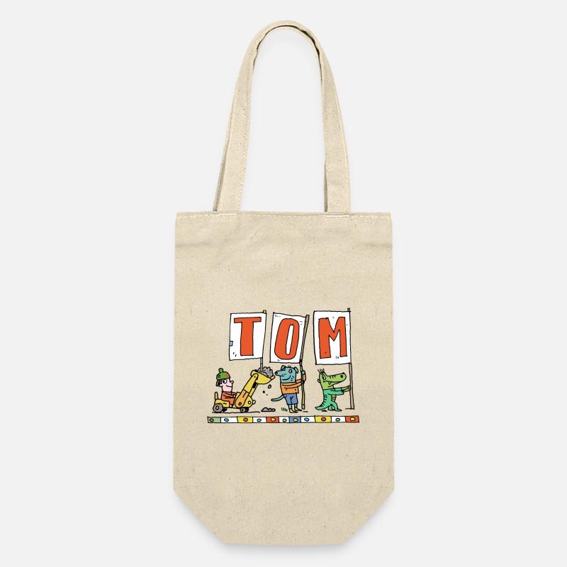 TOM hat Geburtstag - Geschenkbeutel für Flaschen - Natur