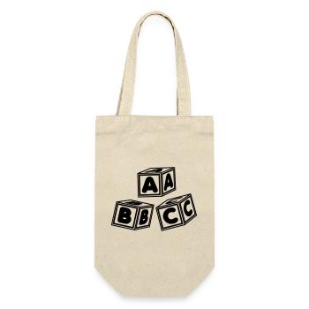 ABC blocks - Gift Bag for Bottles - nature - Front
