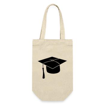 Logo de la capuche ou du chapeau de présentation de l’examen - Sac à bouteille - nature - Devant