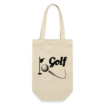 Golf 2 - Geschenkbeutel für Flaschen - Natur - Vorne