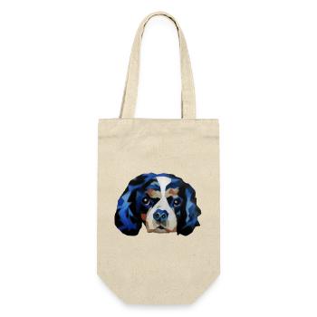 Cavalier King Charles Spaniel - Geschenkbeutel für Flaschen - Natur - Vorne