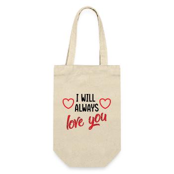 I will always love you - love illustration - Gift Bag for Bottles - nature - Front