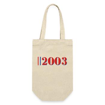 Jahr 2003 - Geschenkbeutel für Flaschen - Natur - Vorne