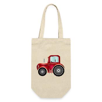 Tracteur rouge pour tracteurs et ventilateurs agricoles - Sac à bouteille - nature - Devant