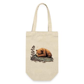 Poti l'ours qui fait la sieste - Sac à bouteille - nature - Devant
