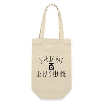 J'peux pas je fais régime  - Sac à bouteille - nature - Devant