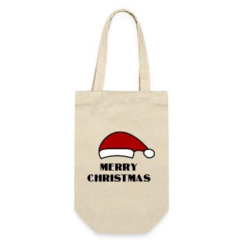 CHRISTMAS. YEAR. ANNIVERSARY. RETIREMENT. DAD. MAMAM. - Gift Bag for Bottles - nature - Front