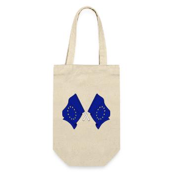 Deux drapeaux de l’Union européenne - Sac à bouteille - nature - Devant