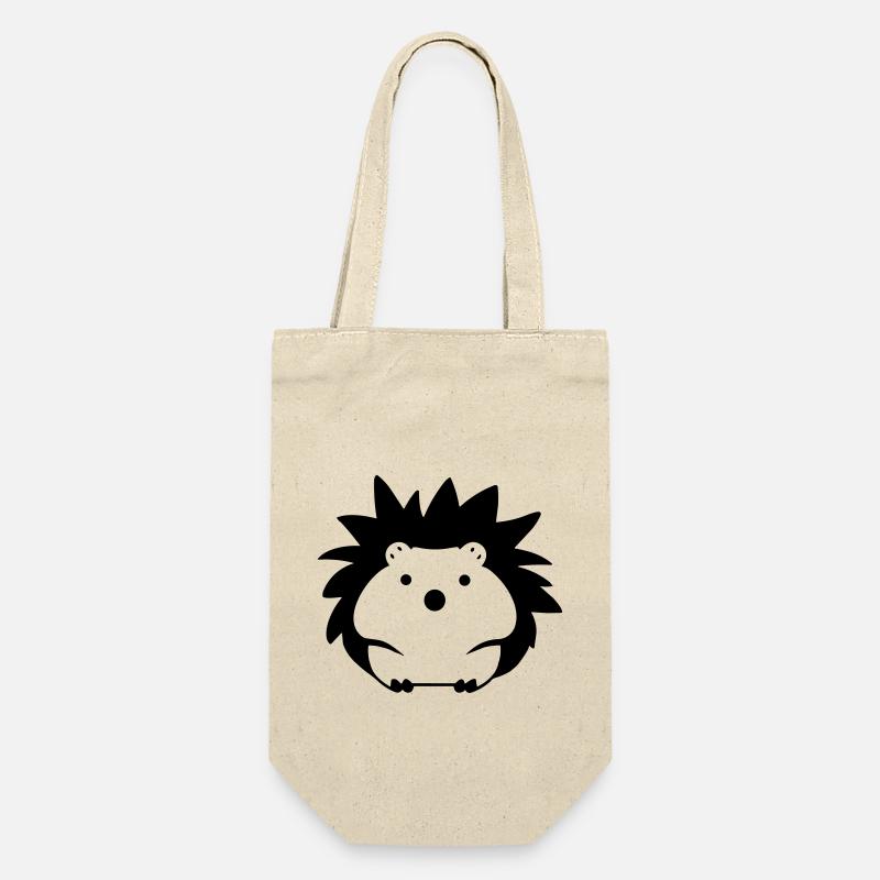 Igel - Geschenkbeutel für Flaschen - Natur