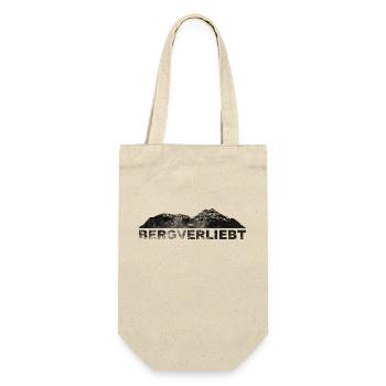 Bergverliebt - (2) - Geschenkbeutel für Flaschen - Natur - Vorne