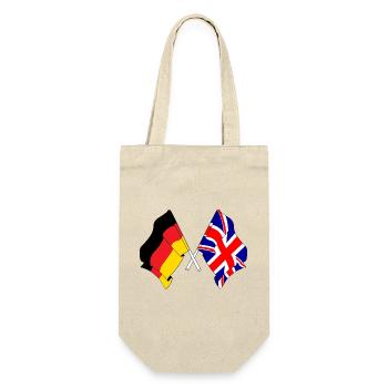 Flag of Germany and flag of England - Gift Bag for Bottles - nature - Front