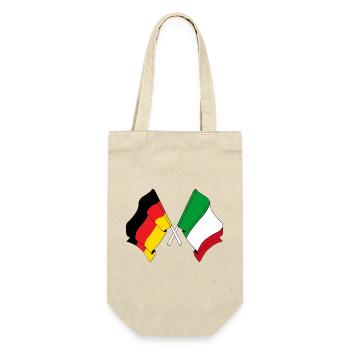 Flag of Germany and flag Italy - Gift Bag for Bottles - nature - Front