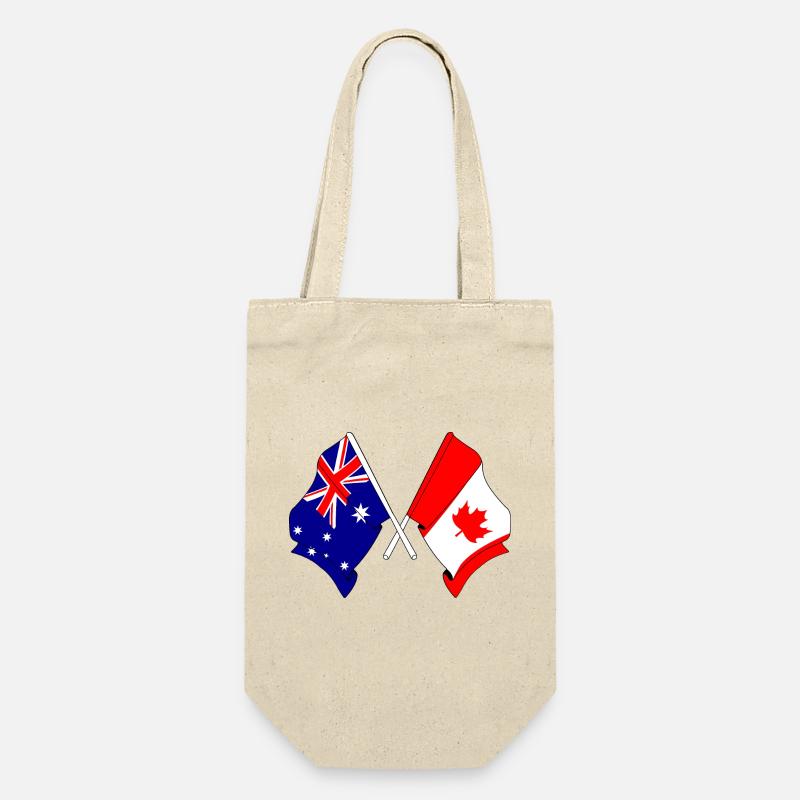 Drapeau de l’Australie et du Canada - Sac à bouteille - nature