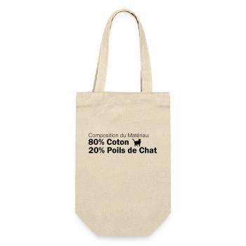 Composition du Matériau : 80% Coton, 20% Poils de - Sac à bouteille - nature - Devant