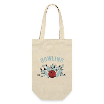 Bowling Strike Sketch - Gift Bag for Bottles - nature - Front