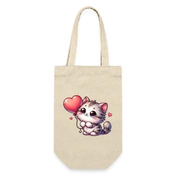 Cat Balloon Pets - Gift Bag for Bottles - nature - Front
