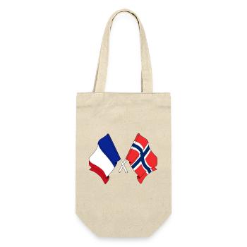 Drapeau de la France et drapeau de la Norvège - Sac à bouteille - nature - Devant