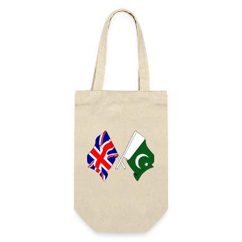 Flag of England and flag of Pakistan - Gift Bag for Bottles - nature - Front